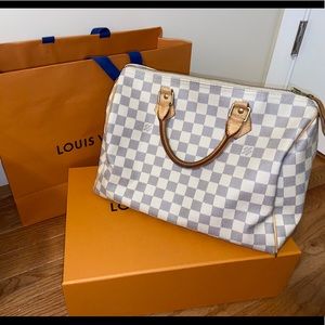 LOUIS VUITTON SPEEDY 30 (Damier Azur Canvas)